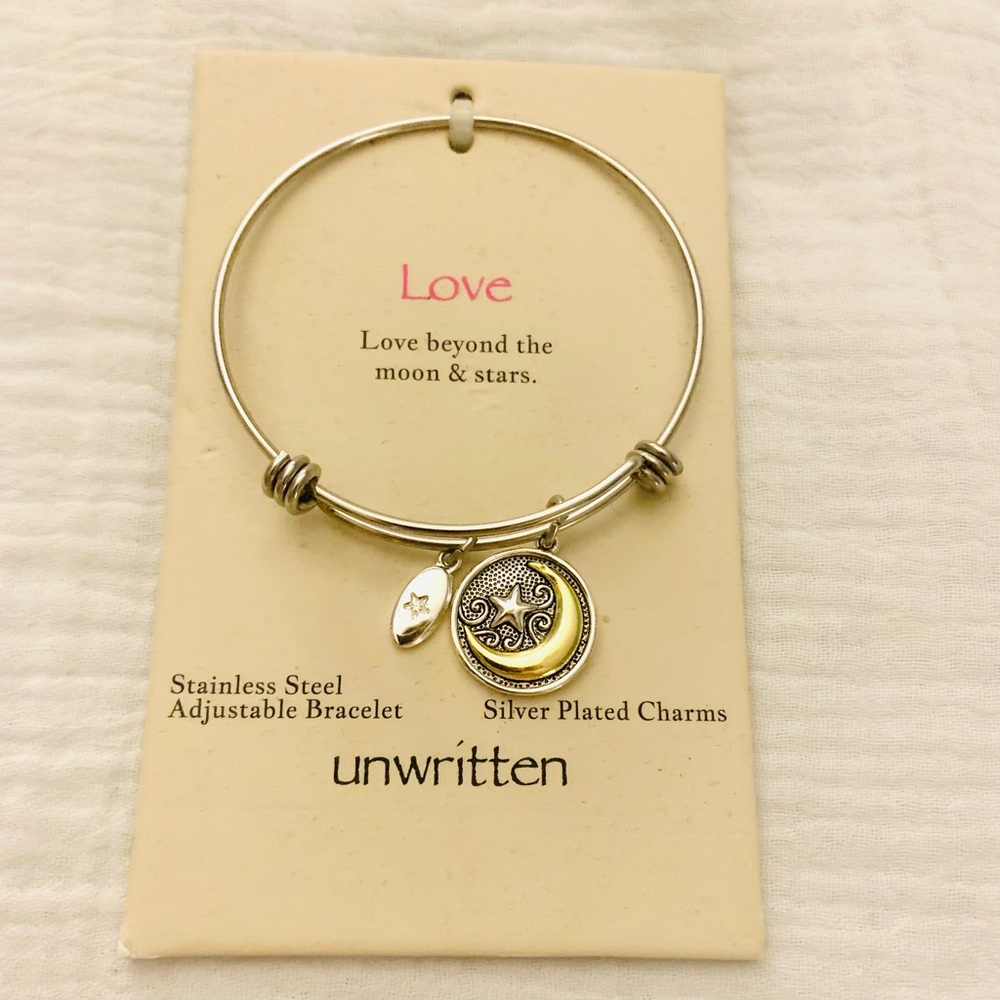 Unwritten Adjustable Silver and Gold Bracelet